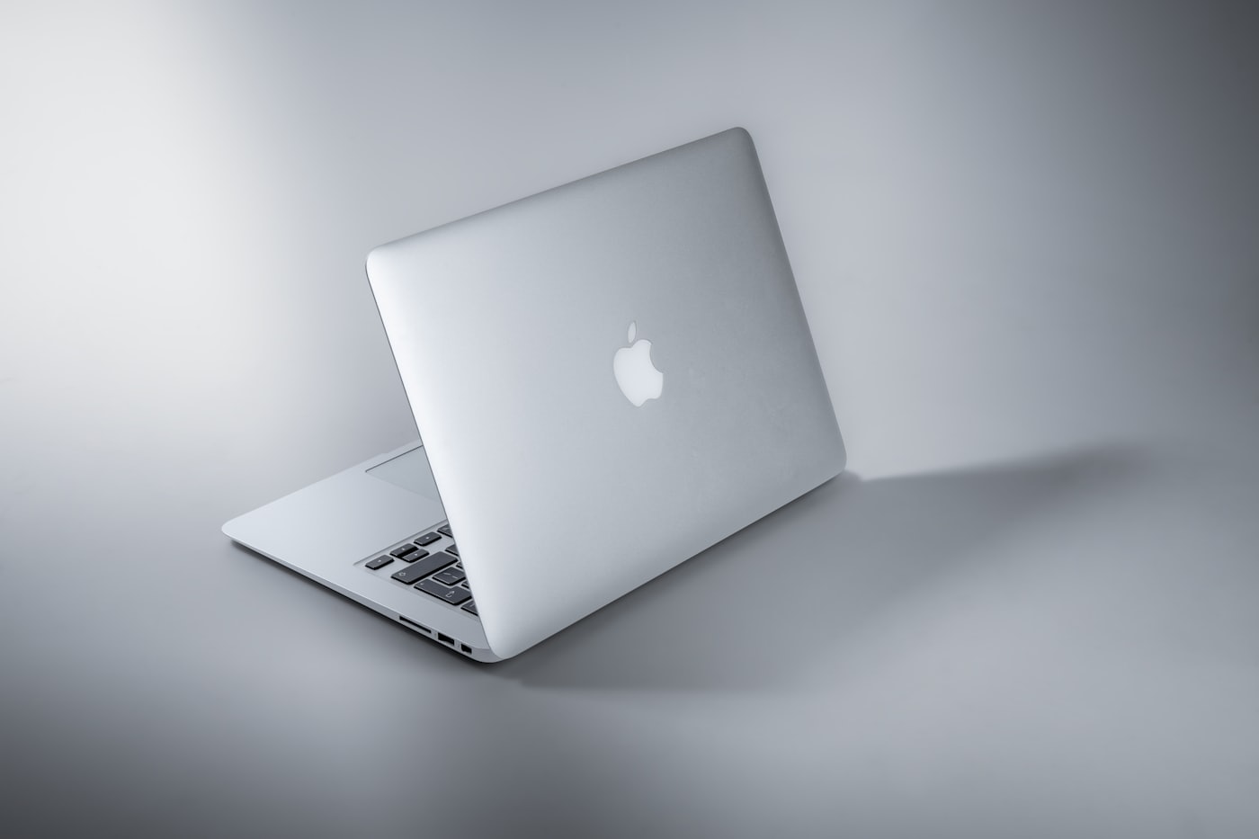 An open laptop
